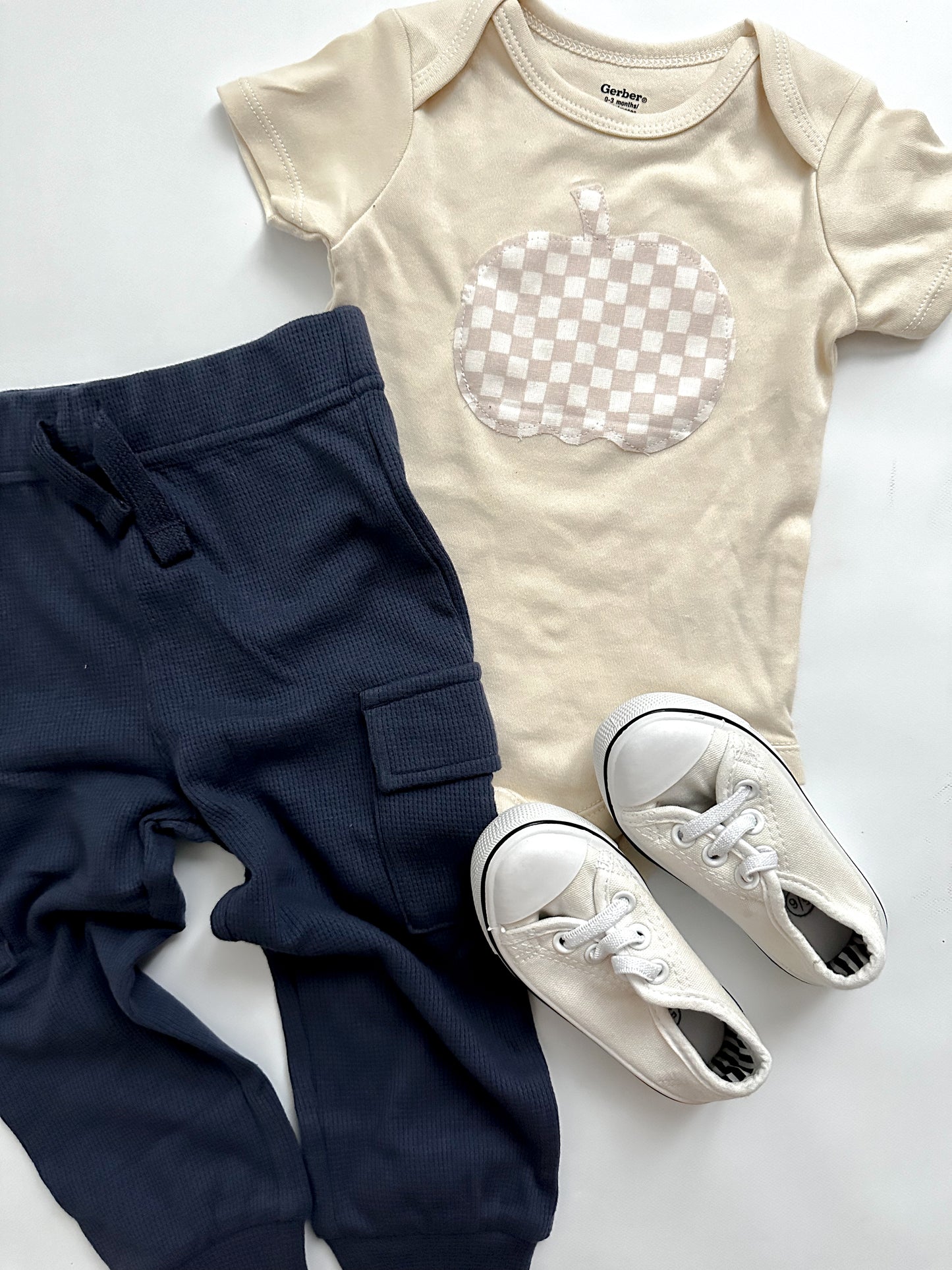 Pumpkin Checkered Tee, Baby/Toddler