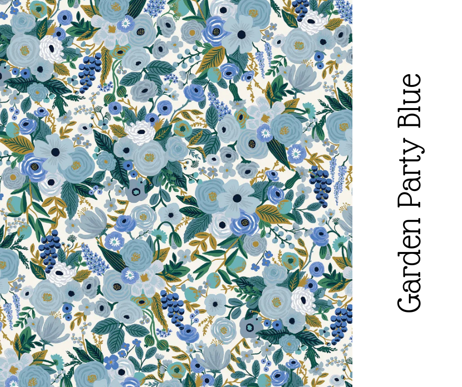 Forest Green Blue Rifle Floral